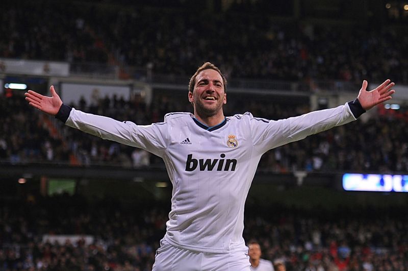 Higuain ranks 14th in Real Madrid's all-time record of goalscorers