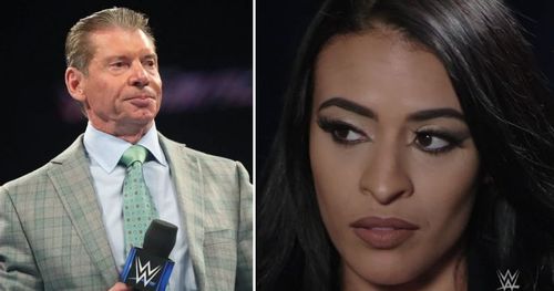 Vince McMahon and Zelina Vega