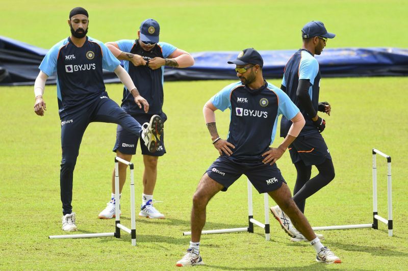 The Indian cricketers enjoy a training session. (Credit: BCCI)