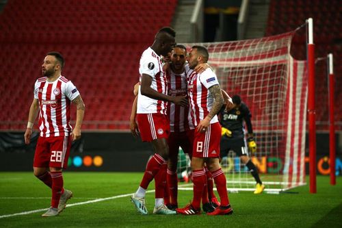 Olympiacos will take on Neftci on Wednesday