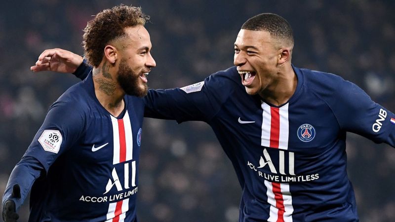 Neymar (left) and Kylian Mbappe have formed an incredible attacking partnership.