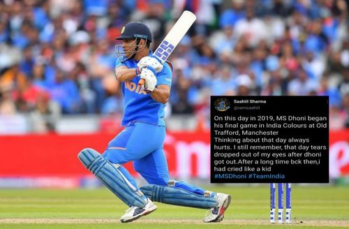 Fans react on the second anniversary of MS Dhoni's last game for India today in 2019