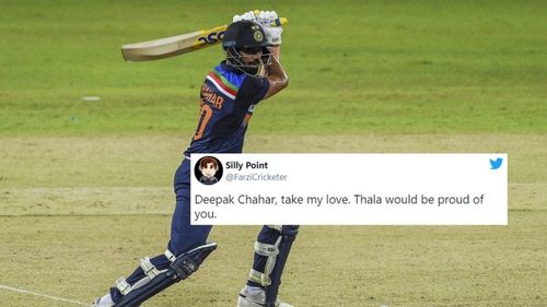 Twitter lauds Deepak Chahar for his sensational 69*