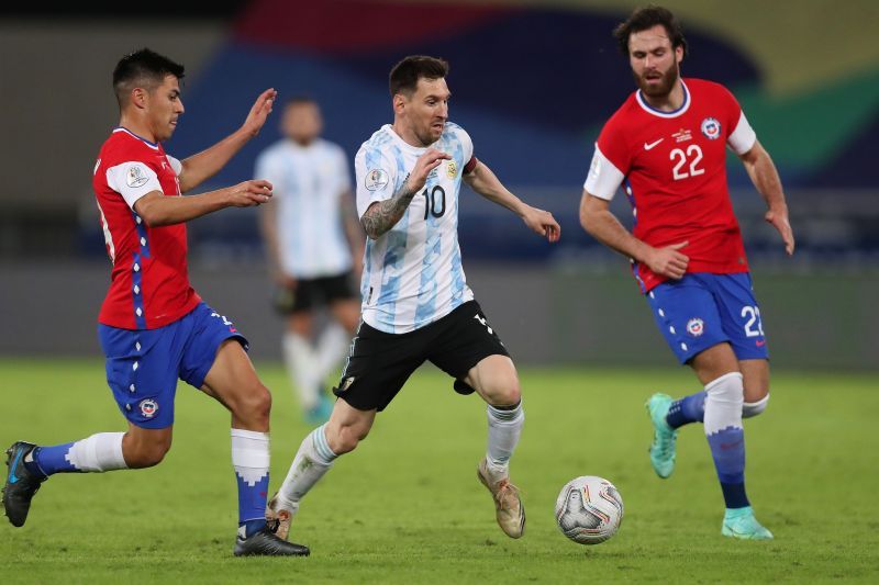 Messi won the Man of the Match award in Argentina&#039;s match v Chile.