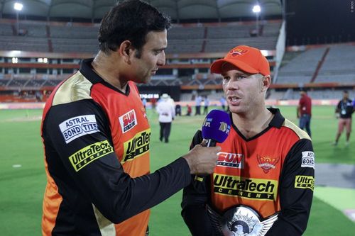 David Warner and VVS Laxman