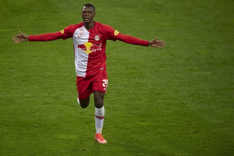 Patson Daka for RB Salzburg (Photo by Andreas Schaad/Getty Images)