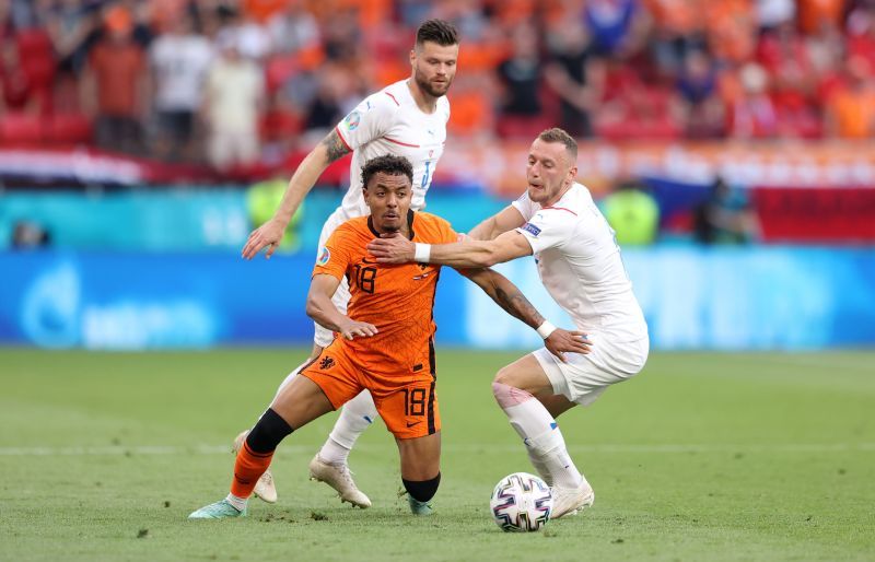 Malen in action for the Netherlands