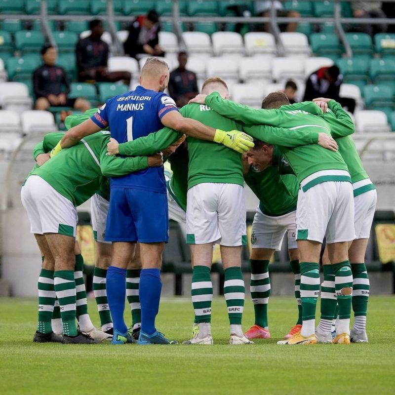 Shamrock Rovers will host Slovan Bratislava in a UCL qualifier. Photo credit: @shamrockroversofficial