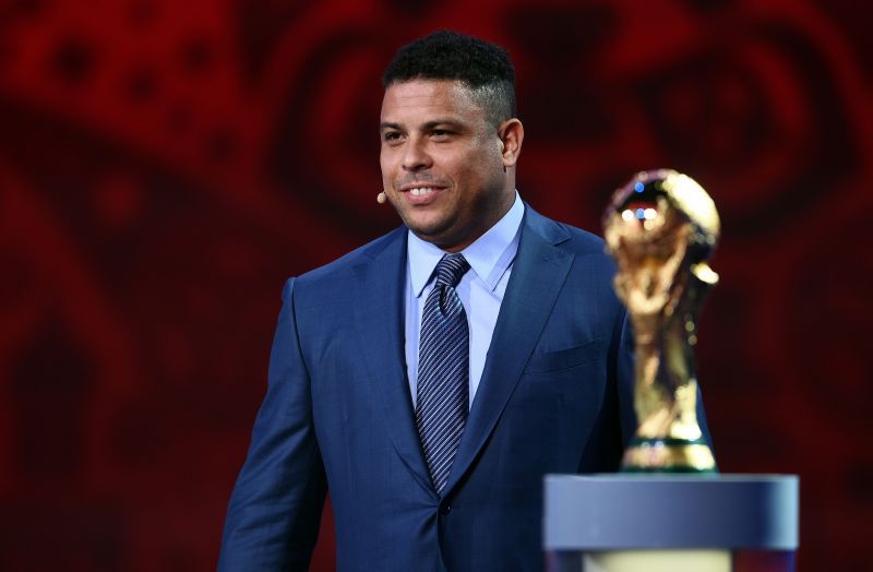 Ronaldo Nazario during the preliminary draw of the 2018 FIFA World Cup