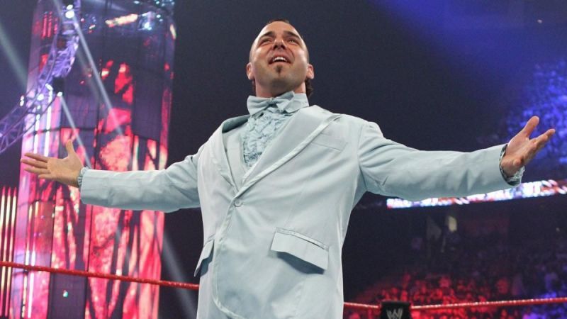 Santino before his Tuxedo Match with Ricardo Rodriguez