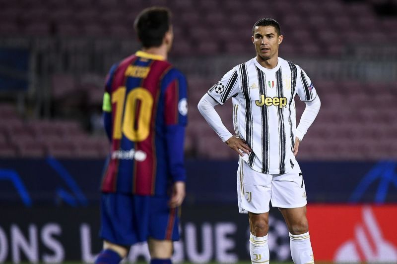Cristiano Ronaldo (right) and Lionel Messi