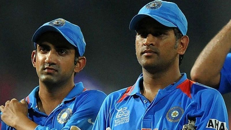 Gautam Gambhir and MS Dhoni