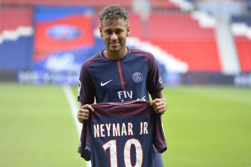 Neymar signed for PSG as the most expensive transfer ever