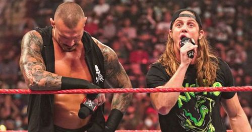 Randy Orton and Matt Riddle on RAW.