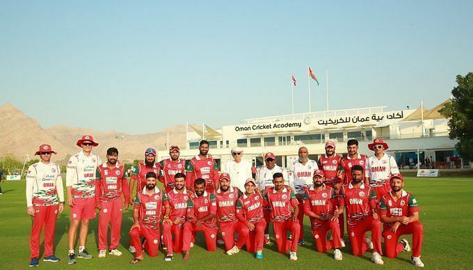 Oman Cricket Team at the Oman Cricket Academy