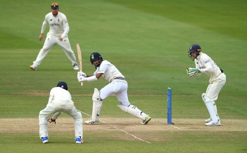 Cheteshwar Pujara batting at Lord’s. Pic: Getty Images