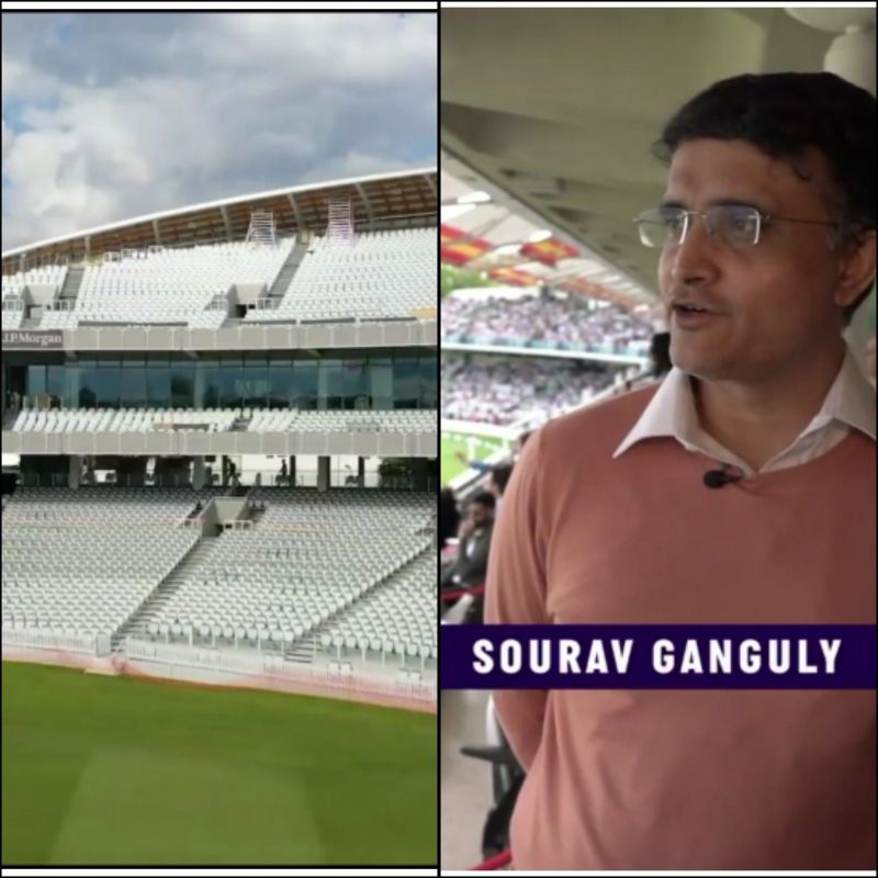 Sourav Ganguly was present at Lords for the second test match between England and India