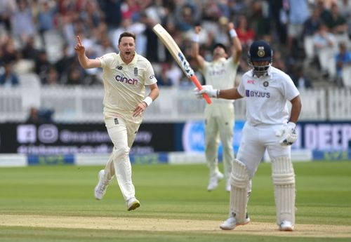 Rishabh Pant was caught behind early on the fifth day