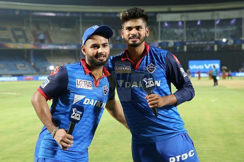 Rishabh Pant and Shreyas Iyer during the IPL. Pic: IPLT20.COM