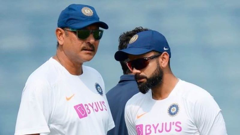 Ravi Shastri and Virat Kohli (PC: Twitter)