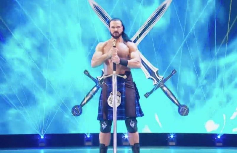 Drew McIntyre debuting his sword