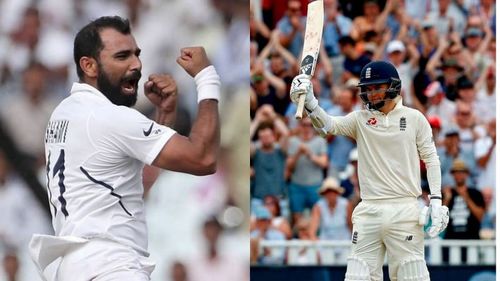 Mohammed Shami (L) and Sam Curran.