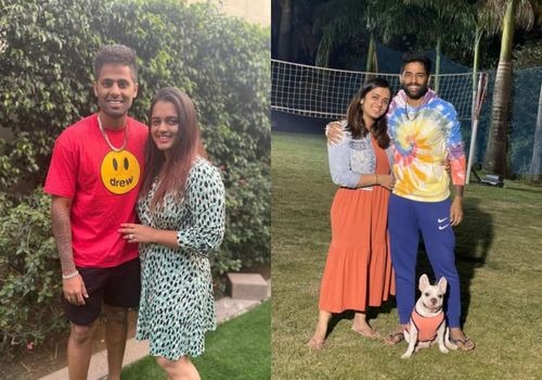 Suryakumar Yadav with his wife