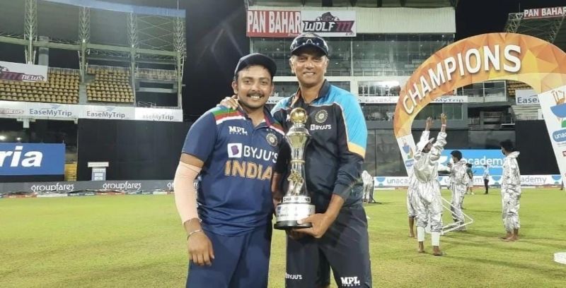 Prihvi Shaw scored 105 runs at a strike-rate of 125 in the three ODIs vs Sri Lanka [Credits: Instagram]