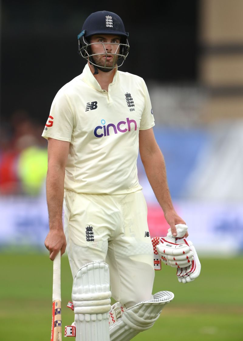 Dom Sibley during the first Test between England and India