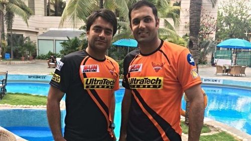 Rashid Khan and Mohammad Nabi represent Sunrisers Hyderabad in the IPL (PC: DNA)