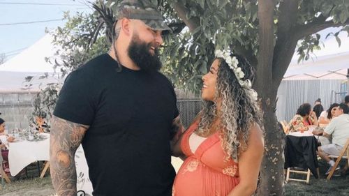 Bray Wyatt and Jojo Offerman, with whom he has two kids