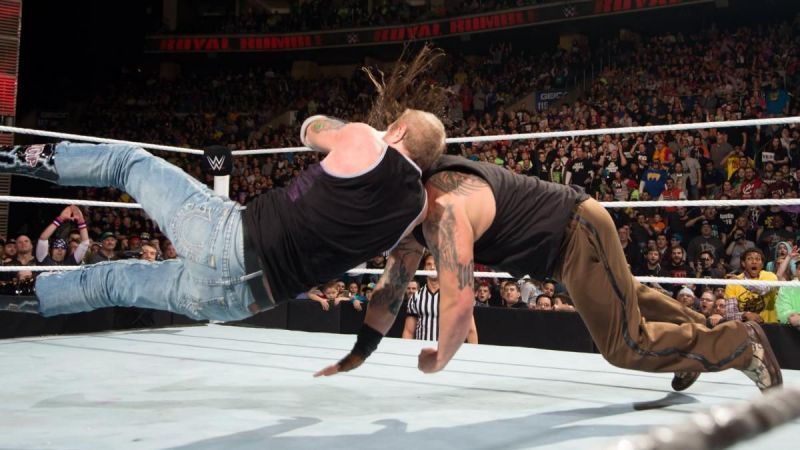 DDP hit the Diamond Cutter on Bray Wyatt during the 2015 WWE Royal Rumble match