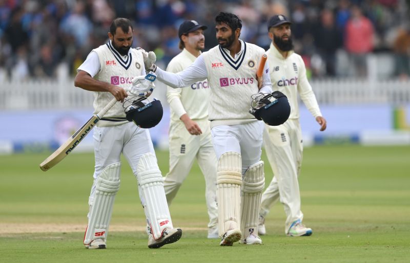 Mohammad Shami and Jasprit Bumrah looked more assured with the bat at Lord's