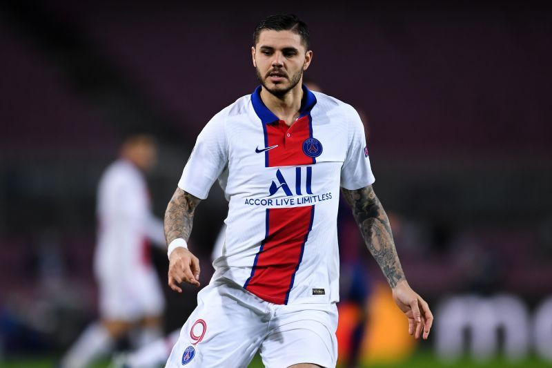 Paris Saint-Germain striker Mauro Icardi