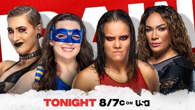 It's a high-stakes tag team match on RAW