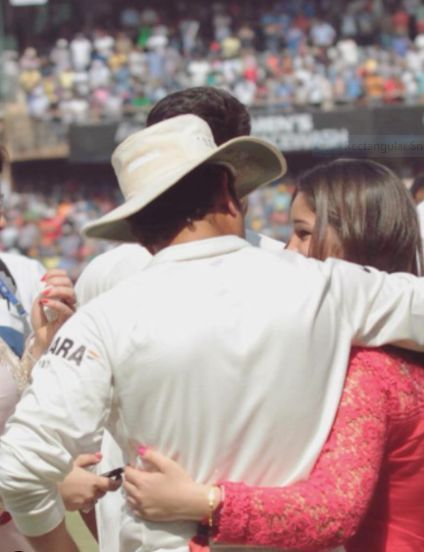 Sachin Tendulkar with his Daughter Sara Tendulkar