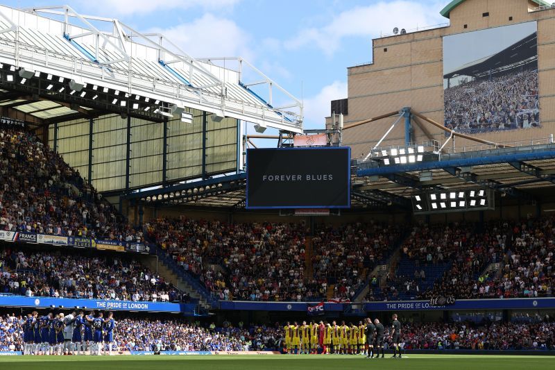 A packed Stamford Bridge on Matchday 1 of the 2021-22 Premier League season 