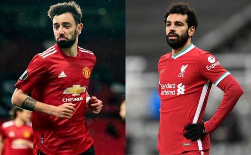 Bruno Fernandes and Mohamed Salah