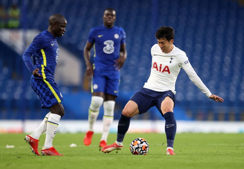 N&#039;Golo Kante (left) in action for Chelsea in pre-season