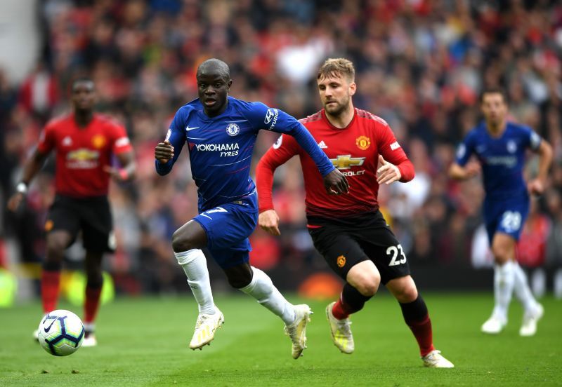 N&#039;Golo Kante (left)