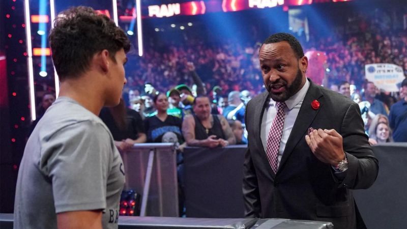 Goldberg's son was in the crowd on WWE RAW