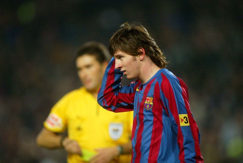 Messi was sent off when he was 18 on his senior international debut.