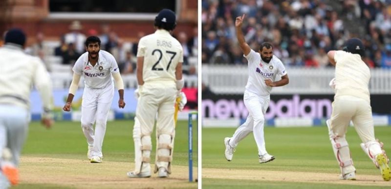 Shami and Bumrah removed both English openers for ducks in the opening two overs