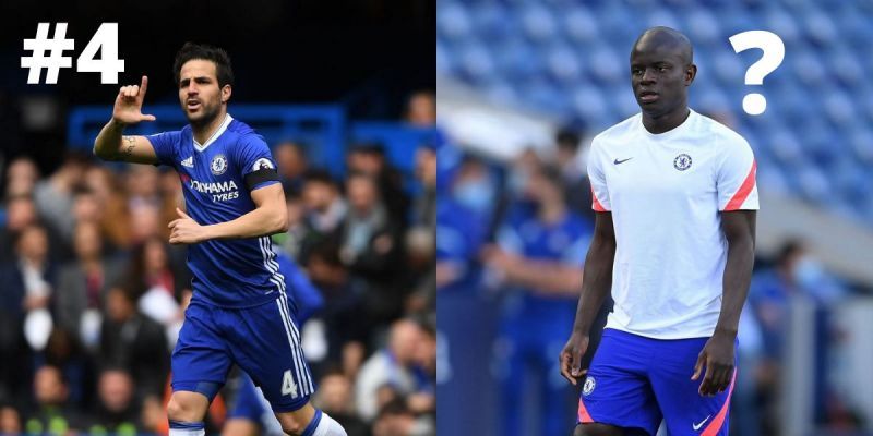 Cesc Fabregas and N&#039;Golo Kante