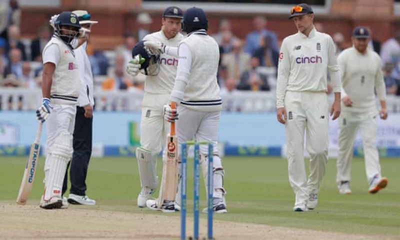 The players from both sides had been engaged in verbal exchanges throughout the course of the Test