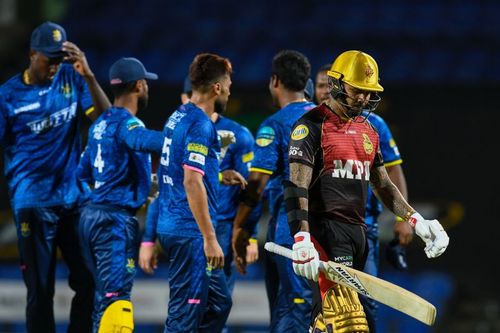 Trinbago Knight Riders won the contest over Barbados Royals by six wickets. (PC: CPL Twitter)