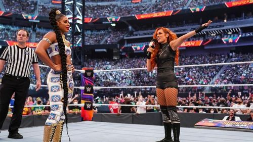 Becky Lynch facing Bianca Belair at SummerSlam