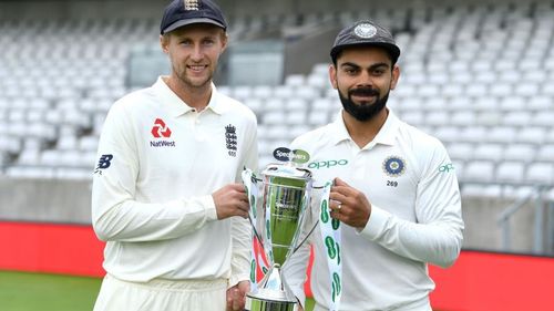 Joe Root (l) and Virat Kohli (r)