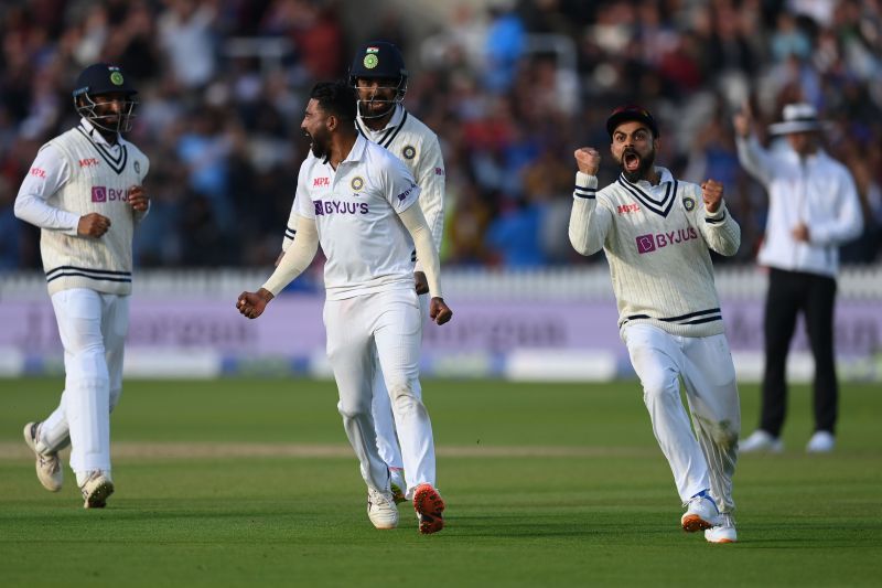 Team India celebrating their win at Lord&#039;s