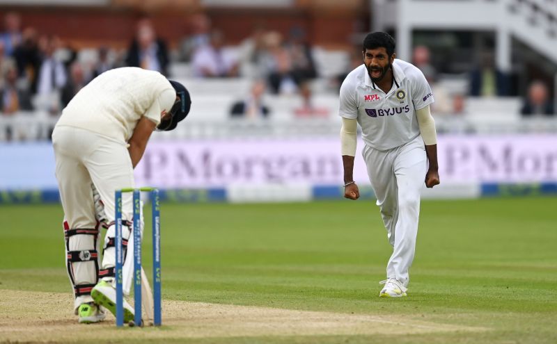 Jasprit Bumrah picked up three wickets in England's second innings